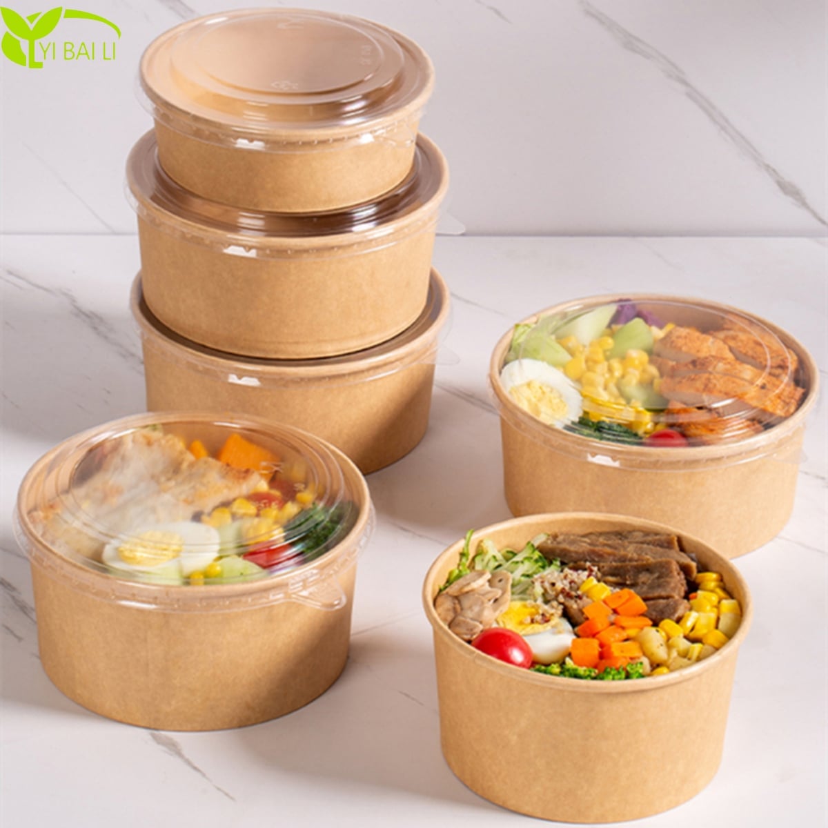 Round Paper Salad bowl