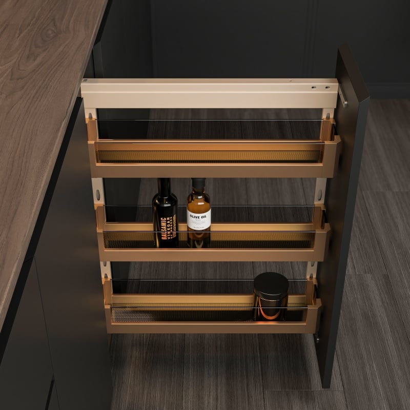 Side Mount Pullout for Kitchen Storage