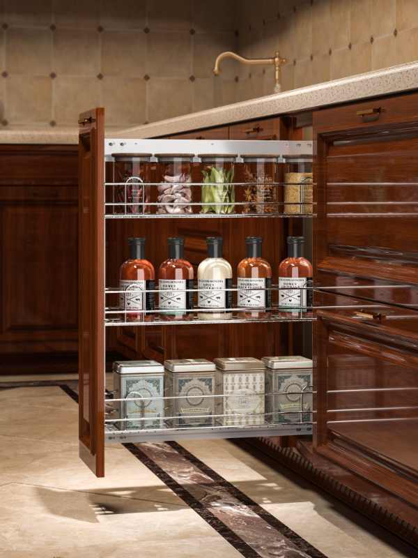 Custom Kitchen Cabinet Wire Baskets for Global Cabinet Brands and Wholesalers