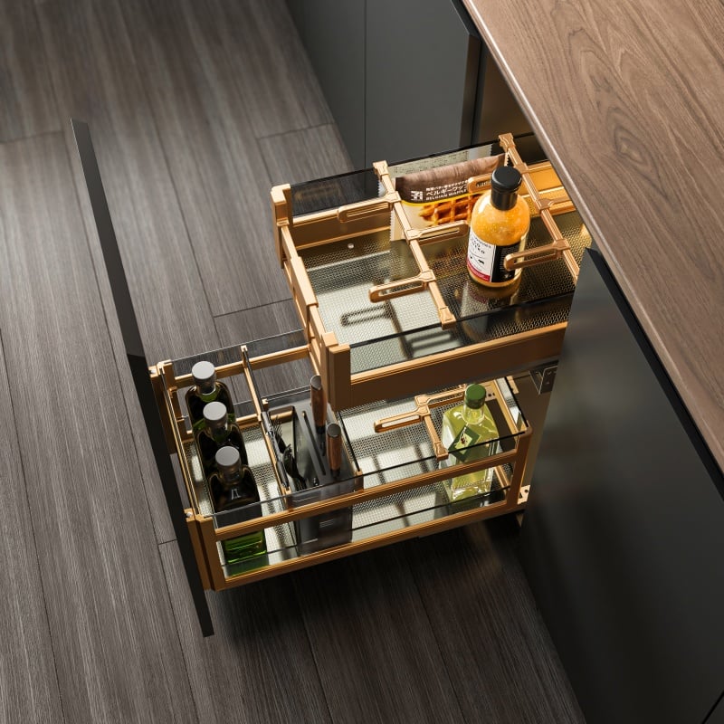 Space-Saving Drawer Design Nested Drawer Kitchen Accessories