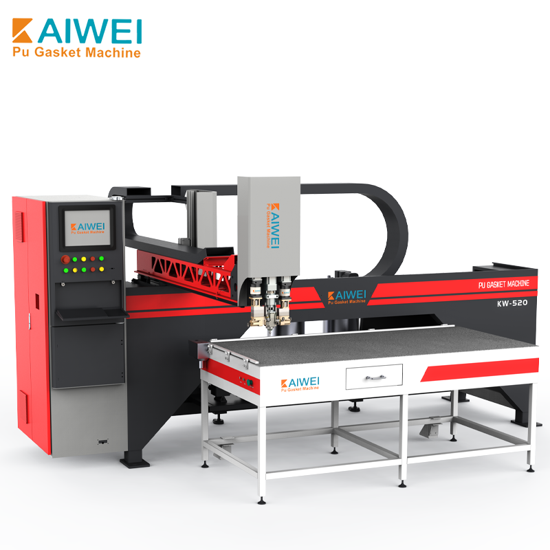 KW-520 آلة ختم وتوزيع السيليكون الأوتوماتيكية لألواح وخزانات الـ PU