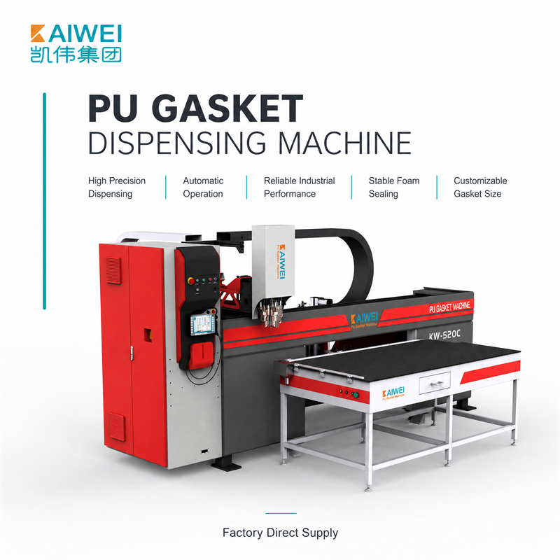 KAIWEI Automatic Foam Gasket Machine 6-Axis Robot Arm Silicone CE Certified for Air Filter KW-520CS