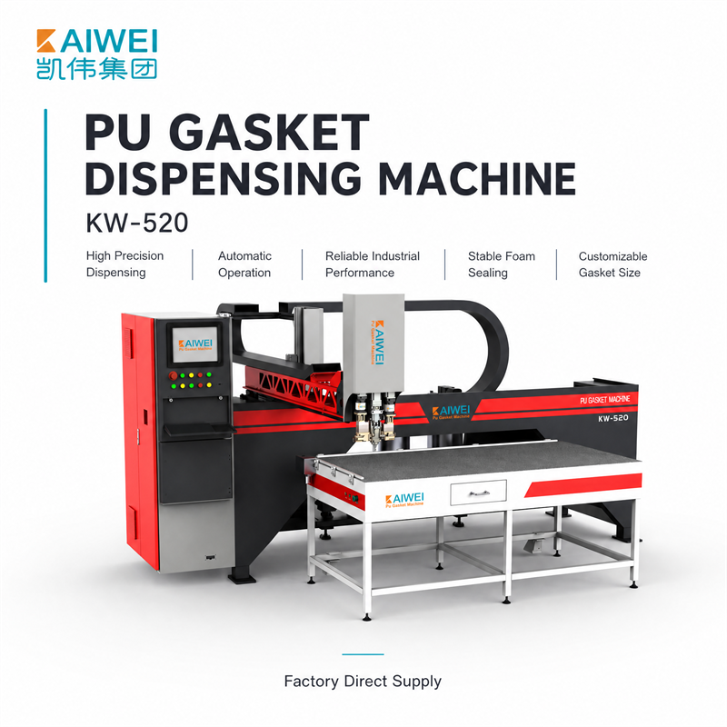 KAIWEI PU Foam Sealing Equipment No Air Pressure Required Polyurethane Foam Glue CE Certified for Percolator Filter KW-520B