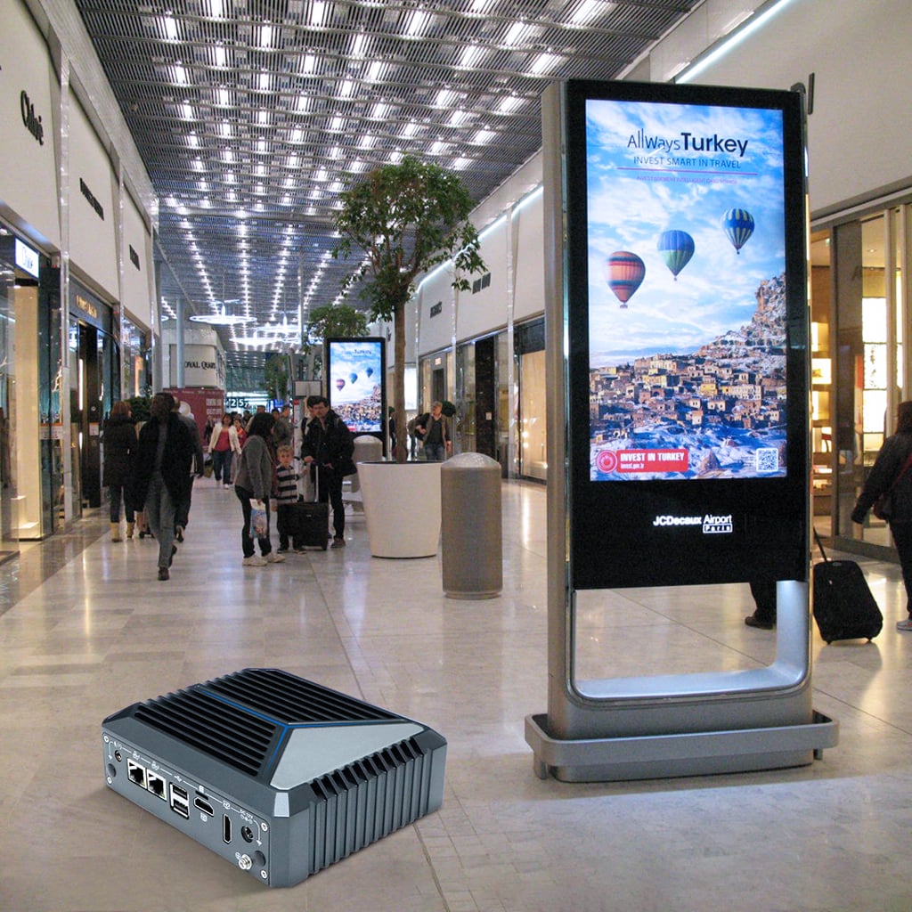 Application of the N1321-N100 Mini PC in Digital Signage Players