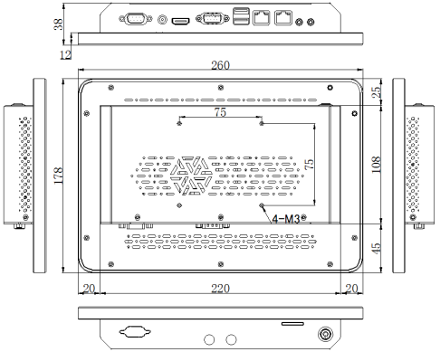 a101 101 inch capacitive touch screen panel pc-1