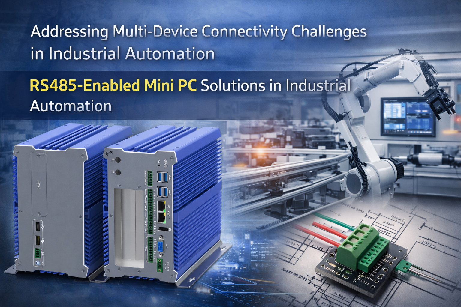 Addressing Multi-Device Connectivity Challenges in Industrial Automation with RS485-Enabled Mini PCs