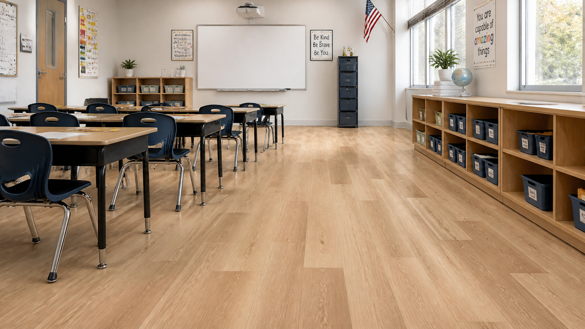 Commercial-Grade SPC Rigid Core Flooring