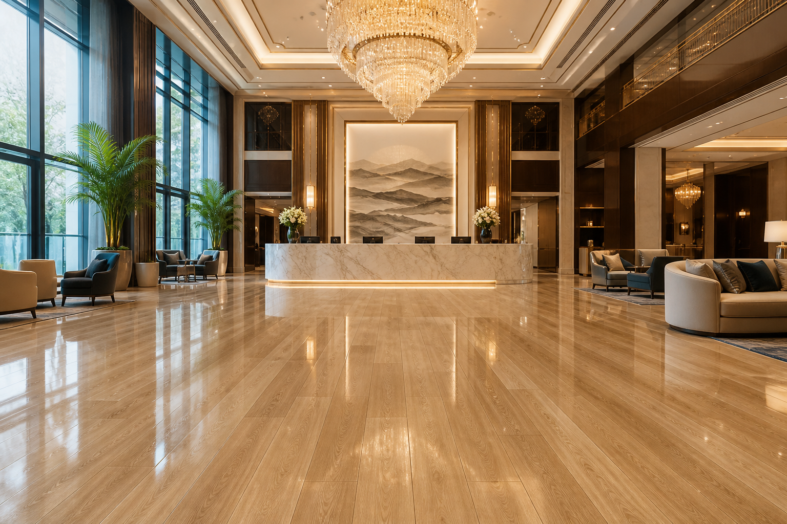 Commercial-Grade SPC Rigid Core Flooring