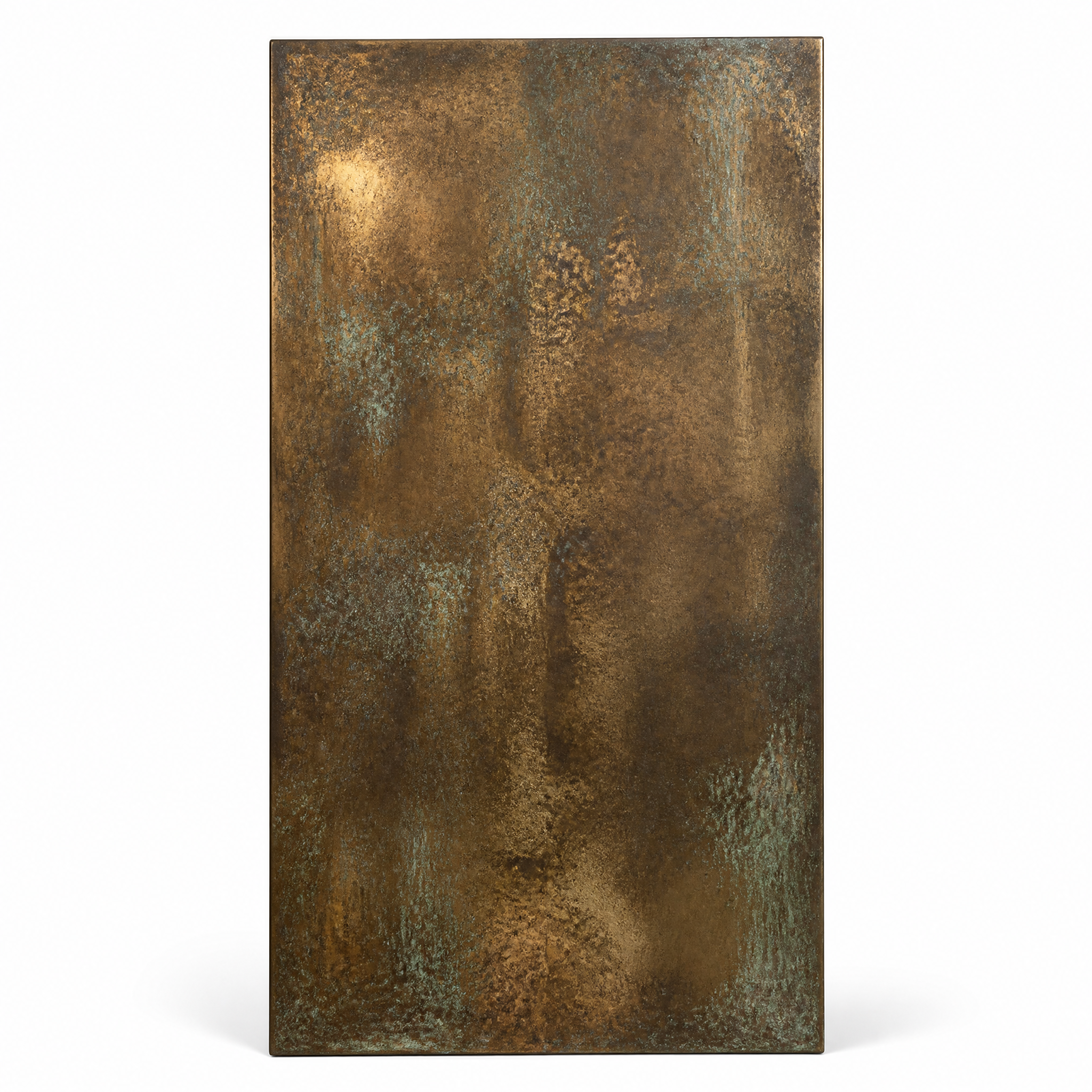 Antique Bronze Wall Panel — Distressed Stainless Steel Cladding for KTV, Bars & Vintage Commercial Interiors