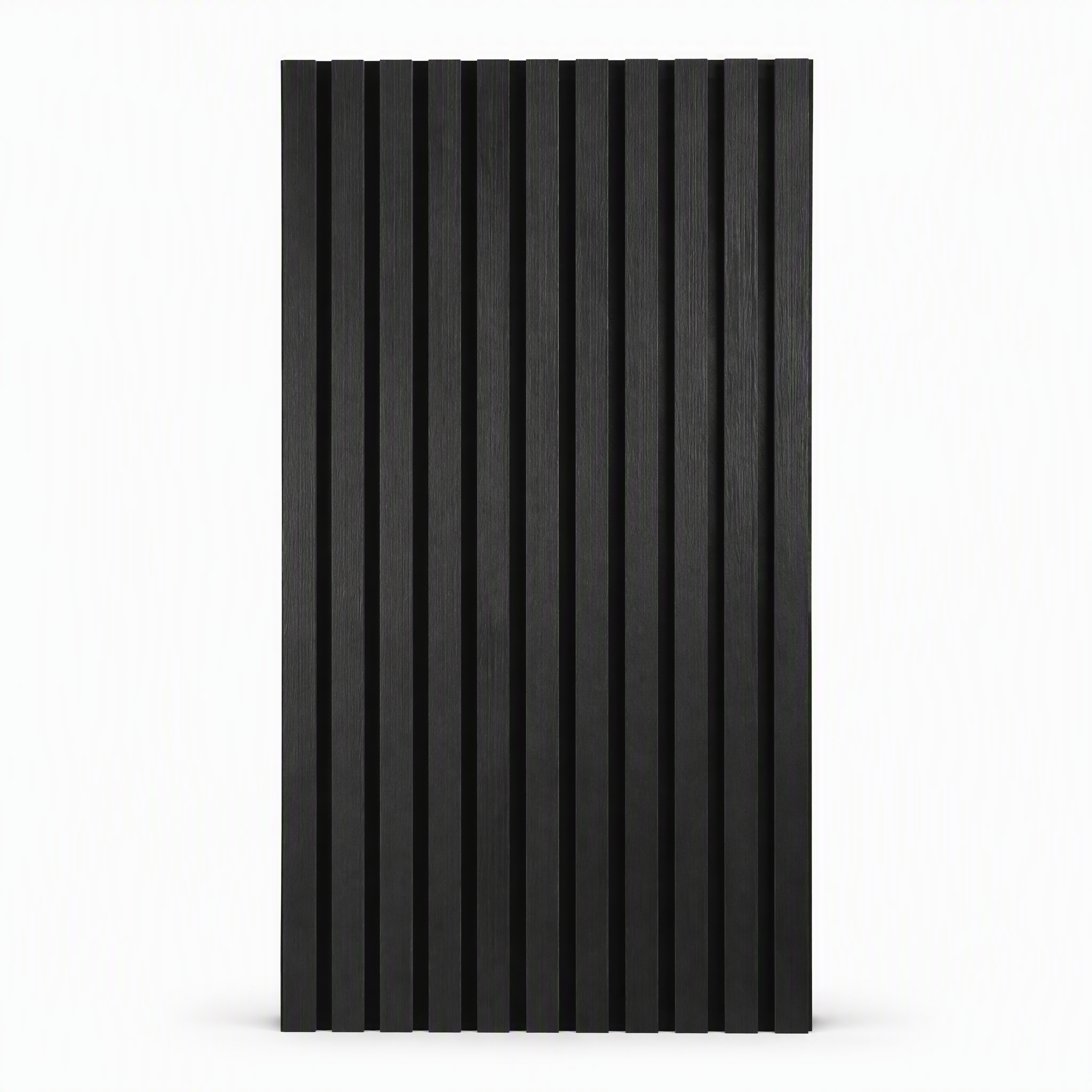 Slat Wall Panel Black — Quick Installation Wood Veneer Acoustic Panels for Halls & Commercial Public Areas