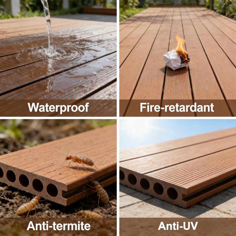 How does outdoor WPC flooring address the renovation pain points of courtyards and patios?