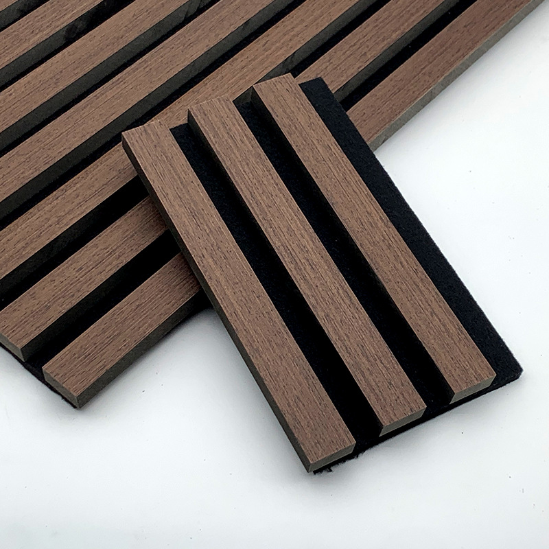 Wood strip polyester fiber acoustic panel and 100% Polyester Fiber Acoustic Panels