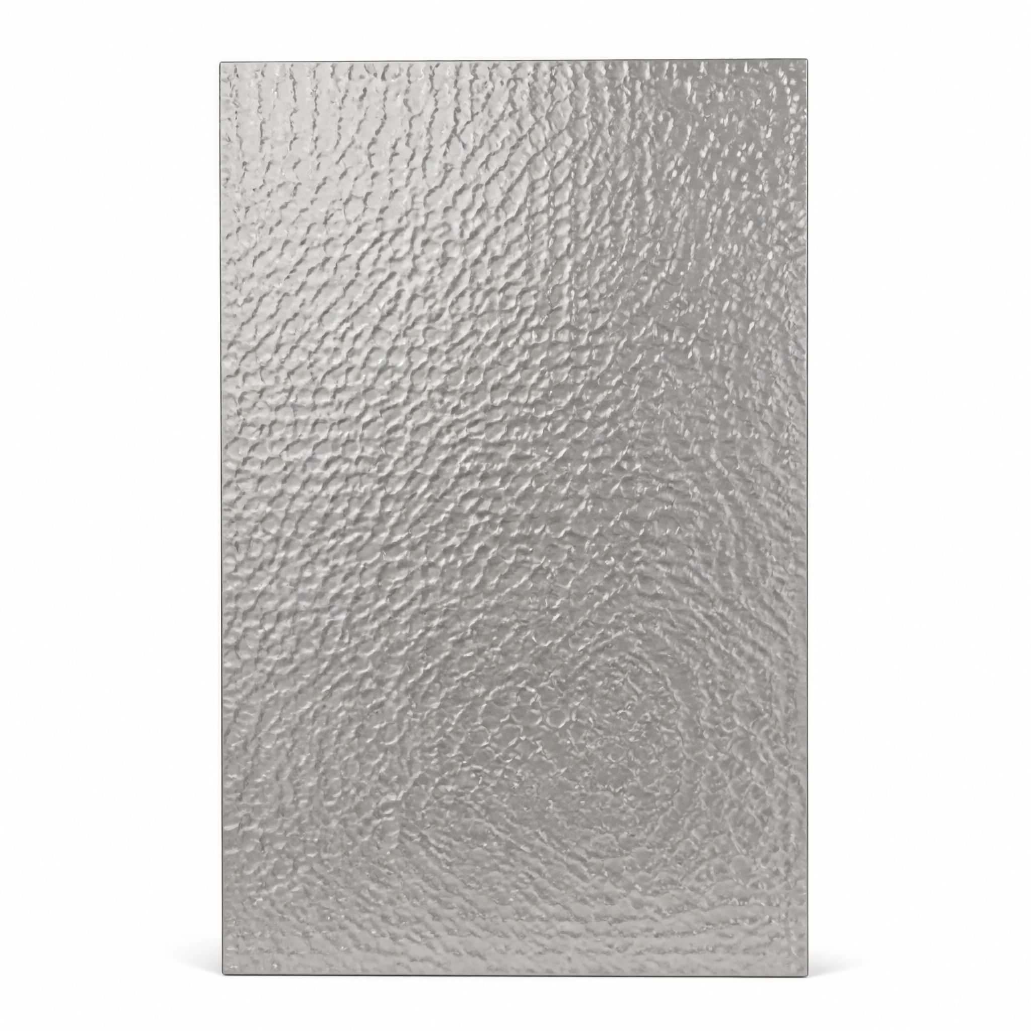 Hammered Metal Panel 1219mm — Silver Stainless Steel Cladding from an 18-Year Factory with In-Stock Standard Sizes
