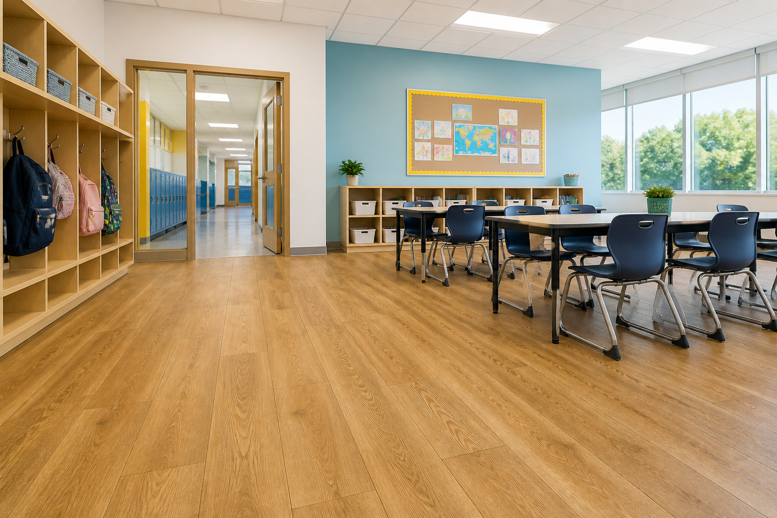 Commercial-Grade SPC Rigid Core Flooring