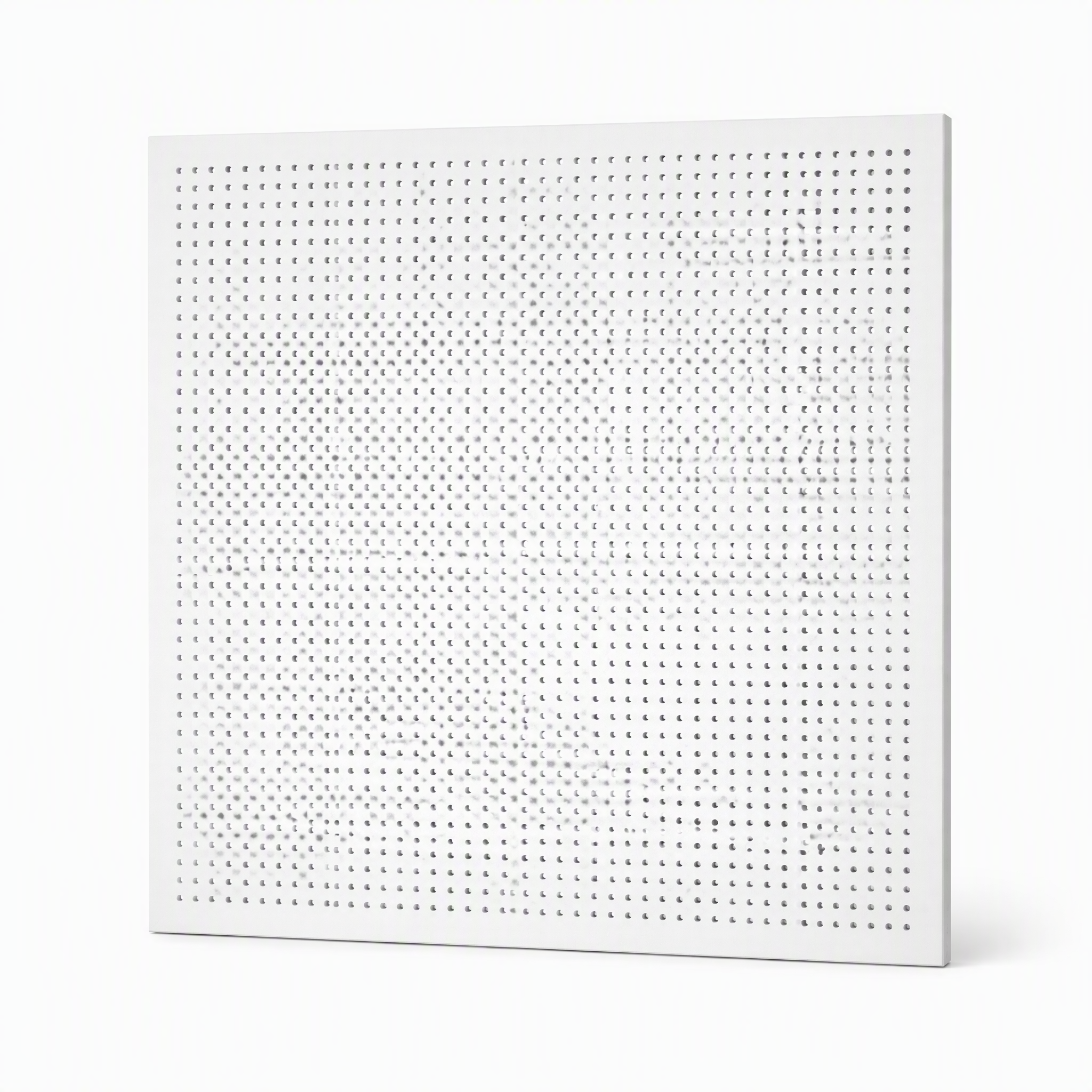 Decorative 7mm White PVC Vinyl Coated Perforated Ceiling Tile — Acoustic Sound Absorption Solution for Offices, Schools & Healthcare Facilities