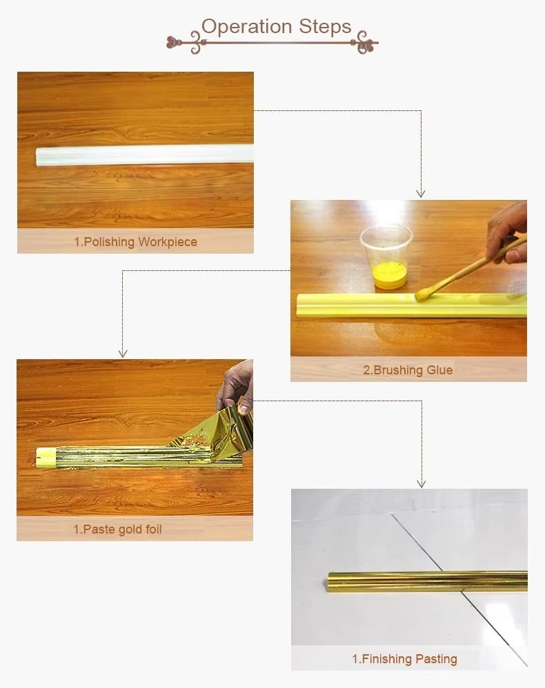 Manufacturer New Arrival Gold Leaf Roll Multi-Function Artificial Gold Leaf for Decoration