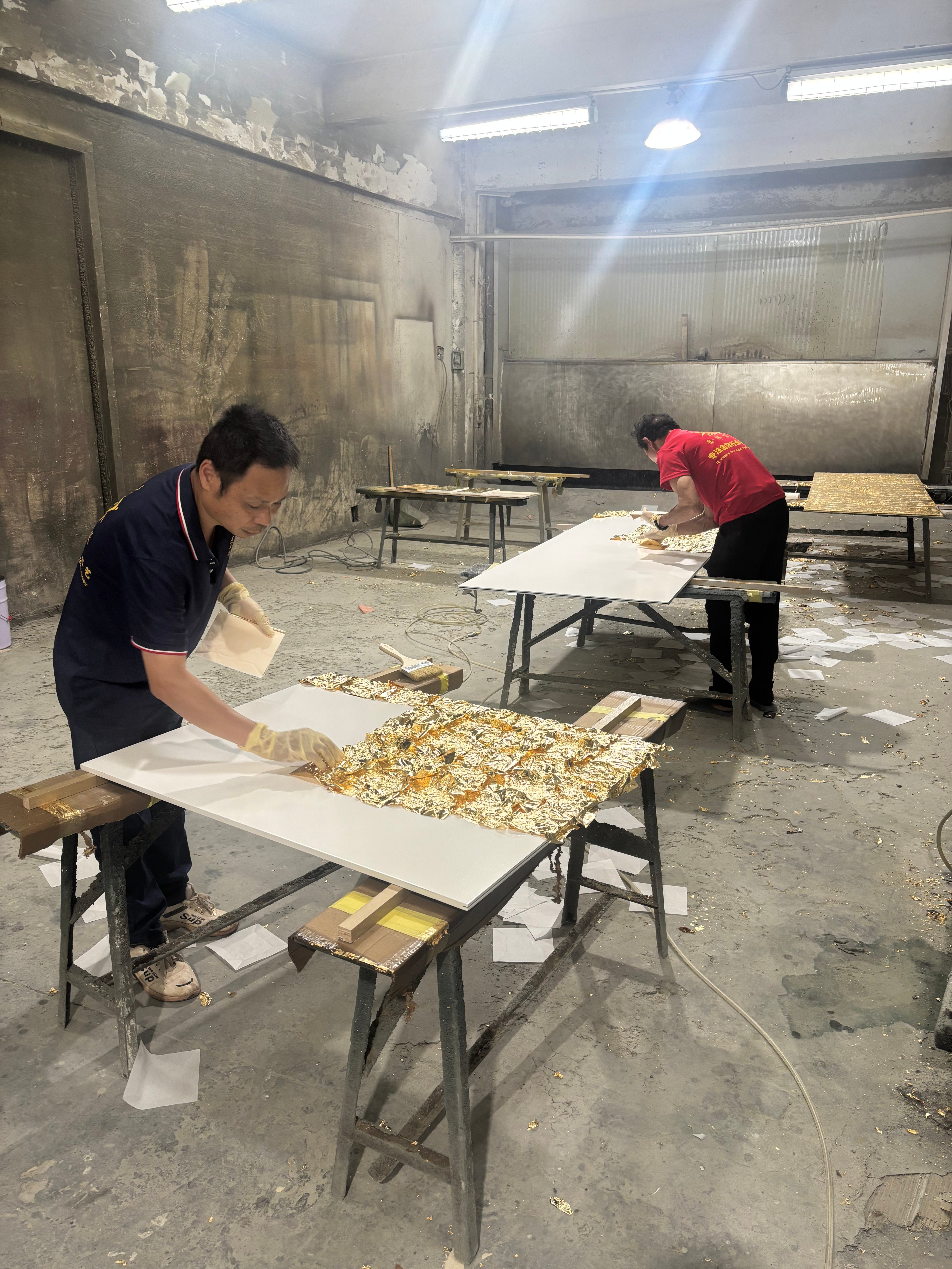Hans Architecture Project in Cambodia: Gold Leaf and Painting
