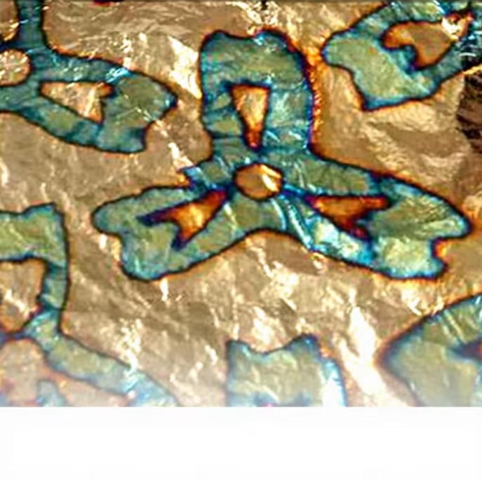 Professional Supply Art Crafts Decorating Gold Leaf Sheet Variegated Gold Leaf Foil 14*14Cm