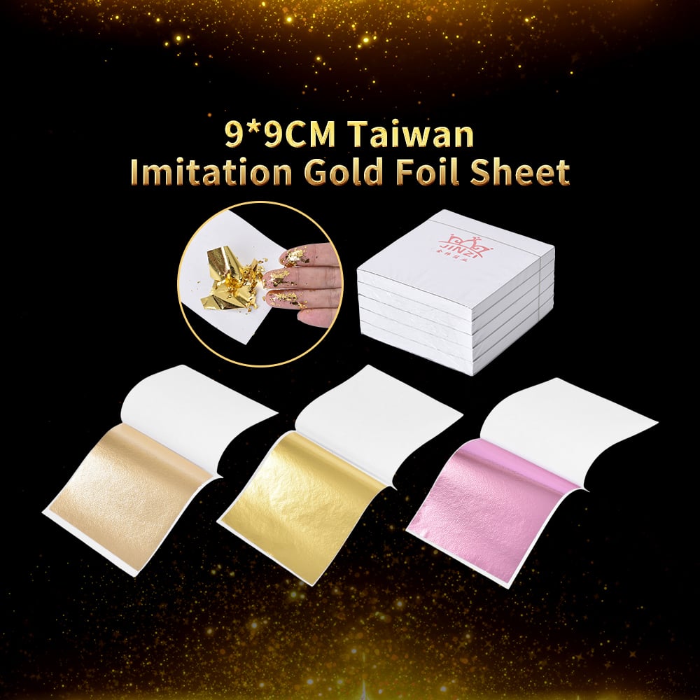 9*9cm Taiwan imitation Gold Leaf Imitation Gold Foil for Furniture