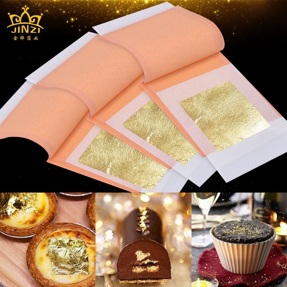 Factory High Quality 8*8cm 25 Pieces/Book 24K Genuine Transfer Gold Foil