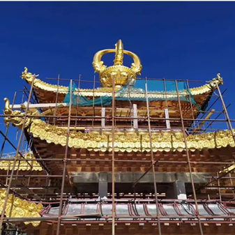 Xizang - 24k Gold Foil Gilding Project for Temples