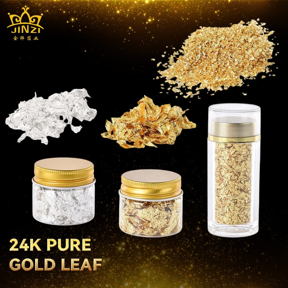 Hot Sale 24K Gold Flakes Multi Function High Quality Resin Gold Flakes for Skin Care