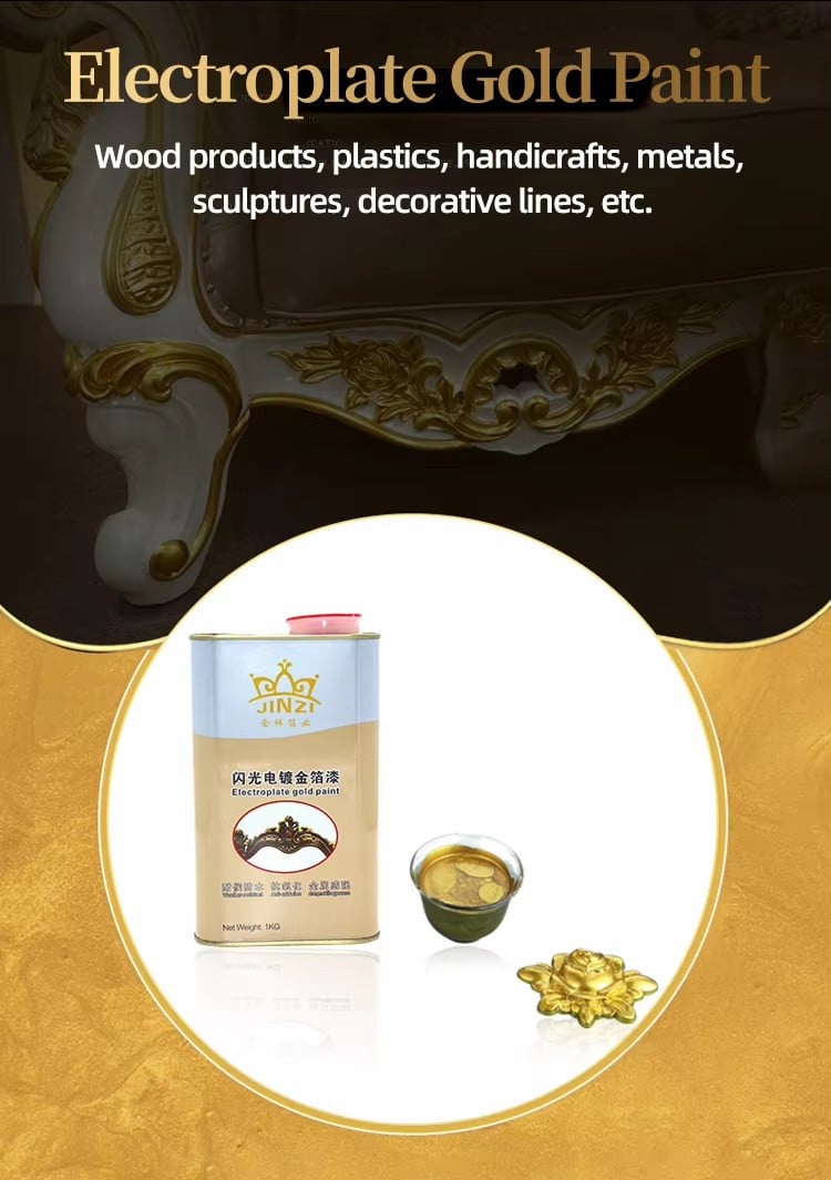 High Quality Decoration Paint Coating Wood Gold Spray Paint for Furniture Use