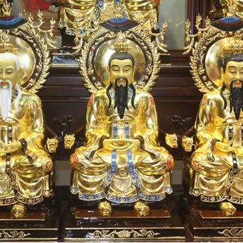 Buddhist handicraft - 24k gold leaf gilding project