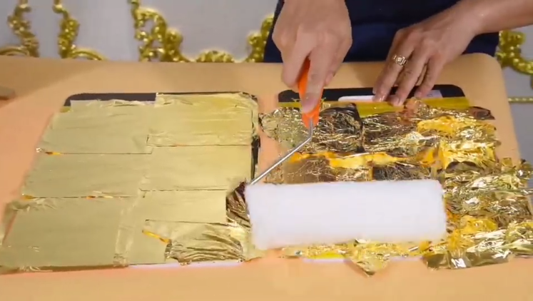 14/16CM Imitation Gold Leaf Application