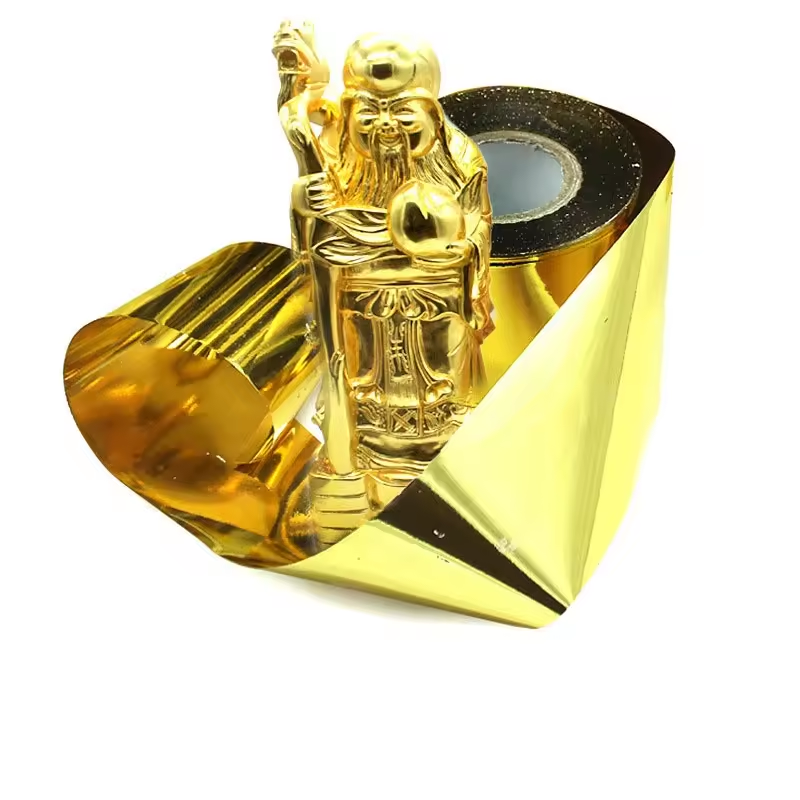 Hot Selling Gold Silver Color Roll imitation Gold Leaf Paper for Furniture Gilding Crafts Decoration