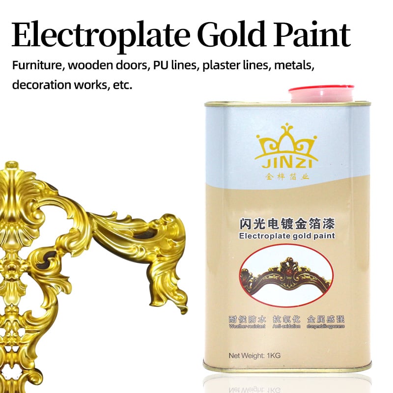 Hot Sale Electroplate Gold Paint Decoration Paint Coating Wood Gold Spray Paint for Furniture Use
