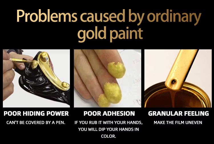 High Quality Decoration Paint Coating Wood Gold Spray Paint for Furniture Use