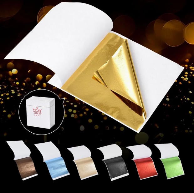 jinzi Factory High Quality 9*9cm Imitation Taiwan Gold Leaf