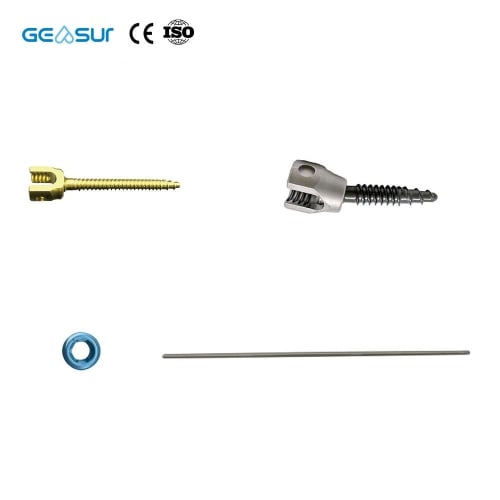 4mm sized CoCrMo screw-rod system meeting the specific orthopedic correction requirements for cervical spine deformities.