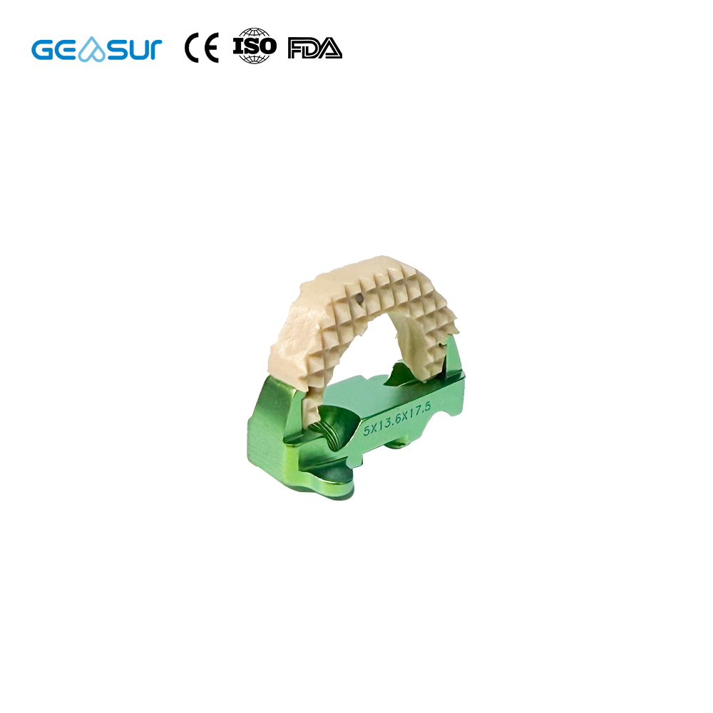 Geasure-PEEK-Interbody-Fusionskäfig – CE-/ISO-/FDA-zertifiziert