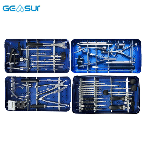 Geasure Instruments Set for Spinal Surgery Supporting Precise Spinal Procedures