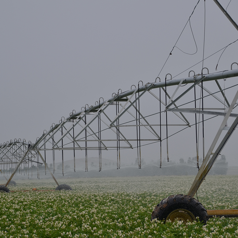 Sustainable farming practices with Valley center pivot irrigation
