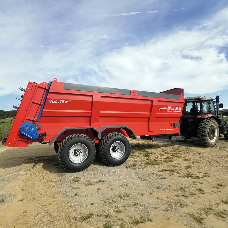 12 Cu Ft double-screw structure type fertilizer spreader