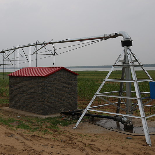 Sustainable farming practices with pivot watering
