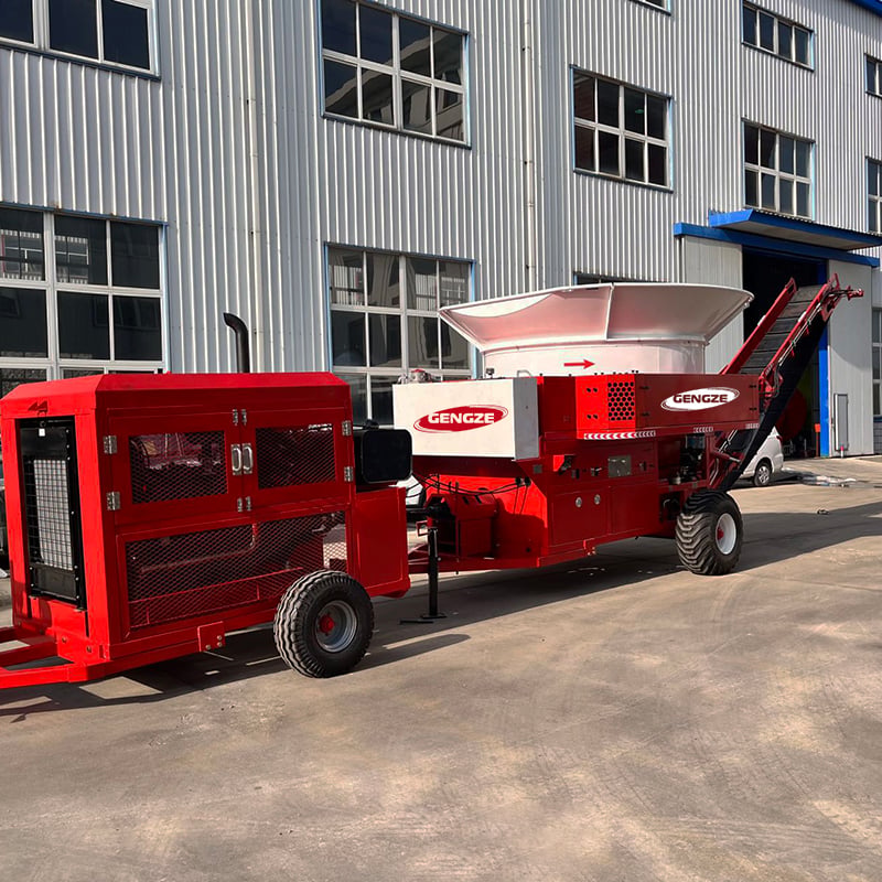 Diesel-Powered Agricultural Tub Grinder for Kneading & Grinding