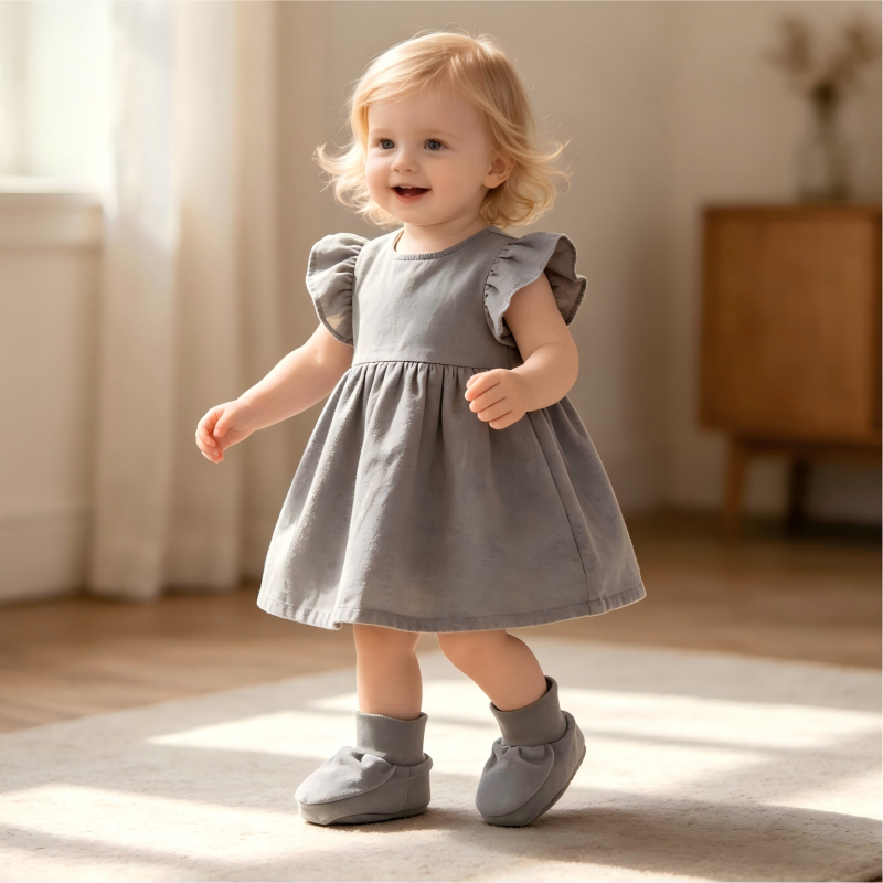Eco-Friendly Organic Cotton Baby Booties – Plant-Dyed Non-Toxic Infant Socks for OEM/ODM | Sustainable Newborn Soft-Sole Shoes | Breathable & Hypoallergenic Toddler Footwear – Custom Labels & Bulk Wholesale Available