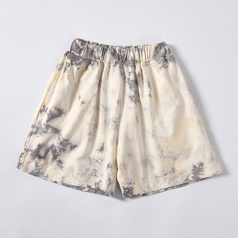 OEM ODM Kids Cotton Plant Dyed Shorts | Custom Tie Dye Children’s Casual Shorts Manufacturer | Sustainable Baby & Kids Clothing Supplier