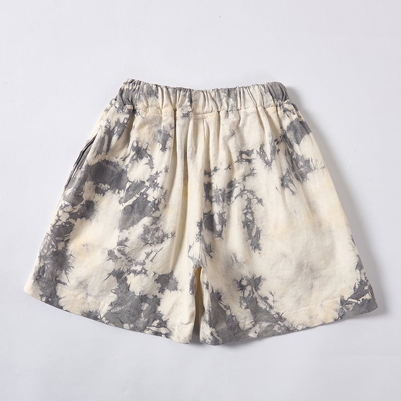 OEM ODM Kids Cotton Plant Dyed Shorts | Custom Tie Dye Children’s Casual Shorts Manufacturer | Sustainable Baby & Kids Clothing Supplier