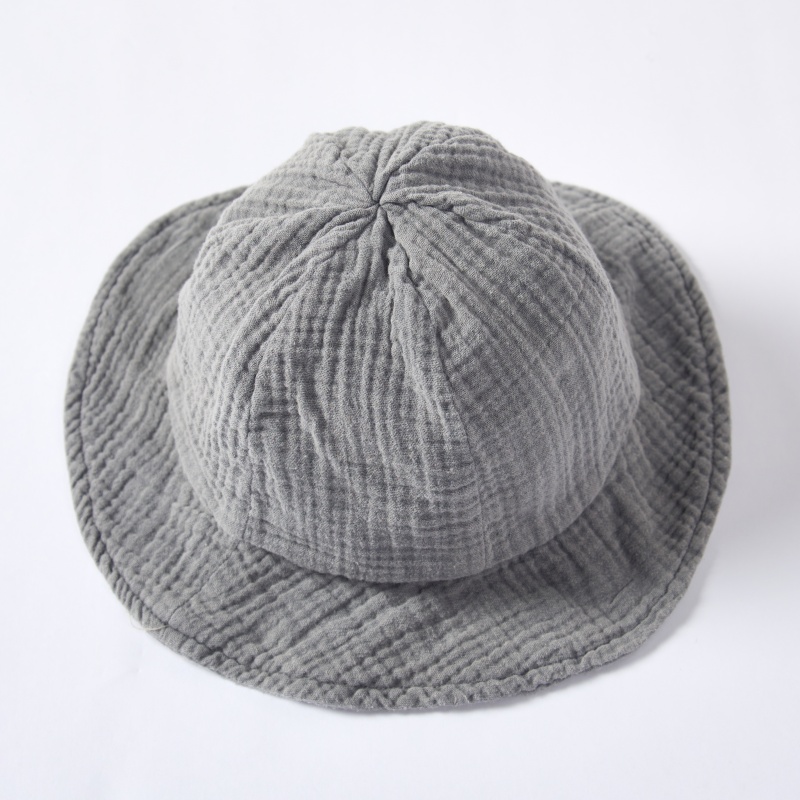 Custom Organic Baby Bucket Hat Manufacturer | Plant Dyed Muslin Infant Sun Hat for OEM ODM Babywear Private Label