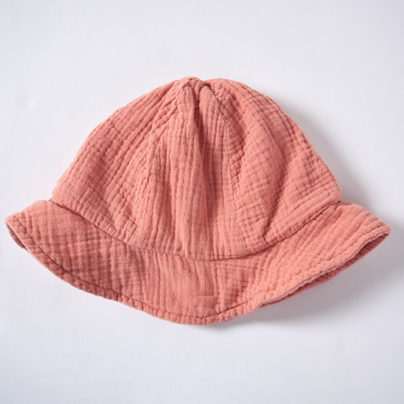 Custom Organic Baby Bucket Hat Manufacturer | Plant Dyed Muslin Cotton Infant Sun Hat for OEM ODM Babywear Brands