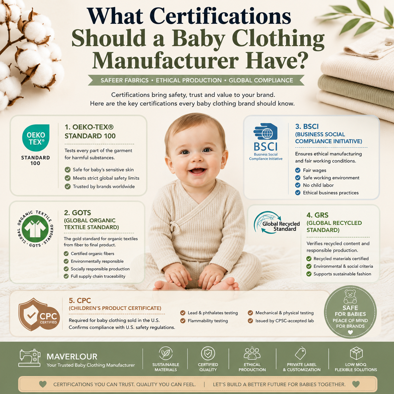 What Certifications Should a Baby Clothing Manufacturer Have?