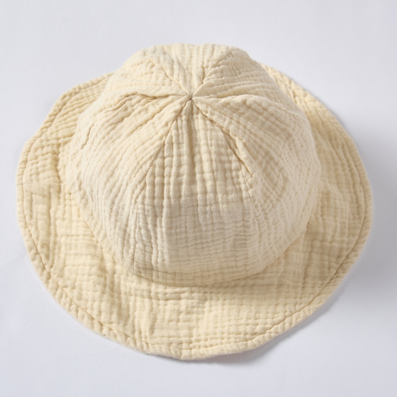 Custom Plant Dyed Baby Sun Hat Manufacturer | Organic Muslin Cotton Infant Bucket Hat OEM ODM Private Label Supplier