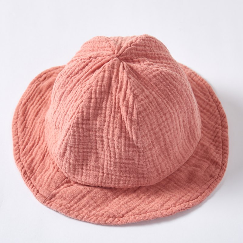Custom Organic Baby Bucket Hat Manufacturer | Plant Dyed Muslin Cotton Infant Sun Hat for OEM ODM Babywear Brands