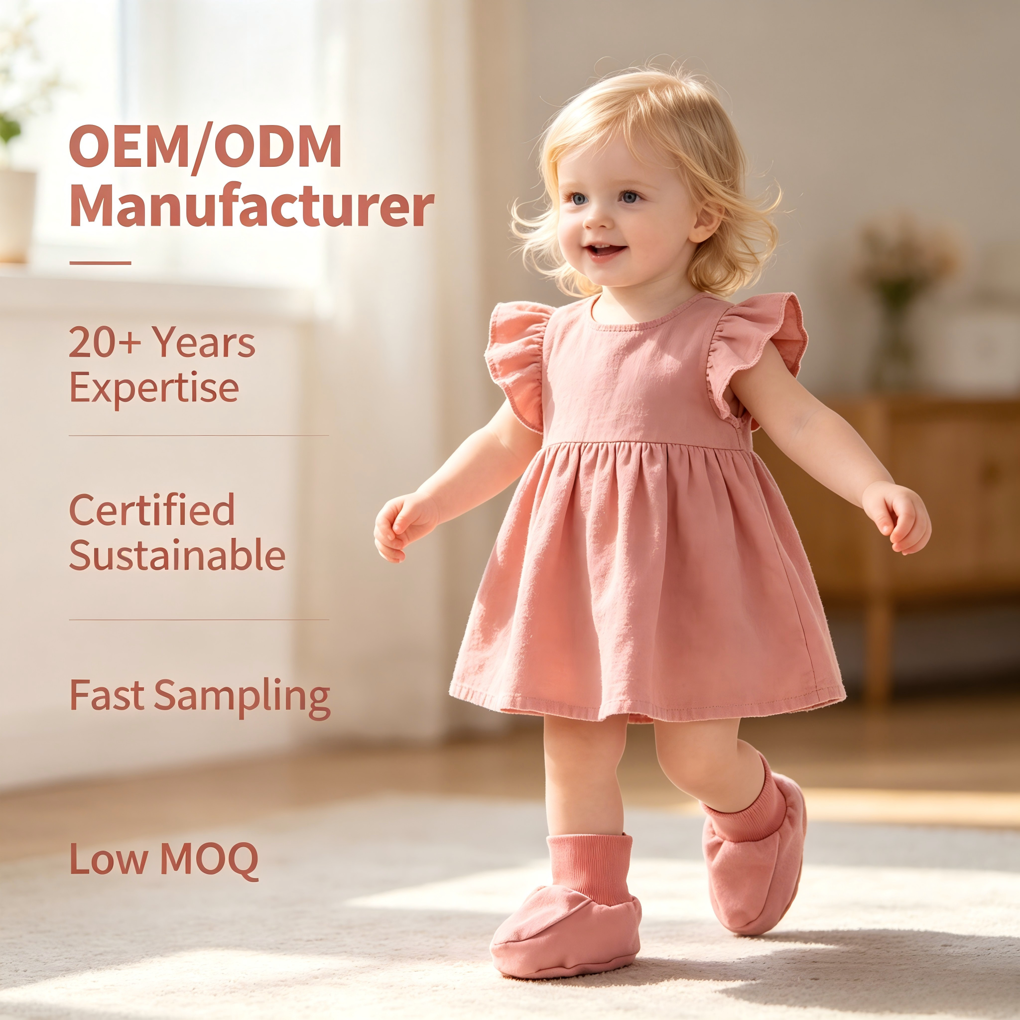 Bio-Baumwoll-Baby-Stiefelchen – Nachhaltige, mit Pflanzenfarben gefärbte erste Laufschuhe für Säuglinge – Kundenspezifischer OEM/ODM-Hersteller für weiche, rutschfeste Babyschuhe für Neugeborene
