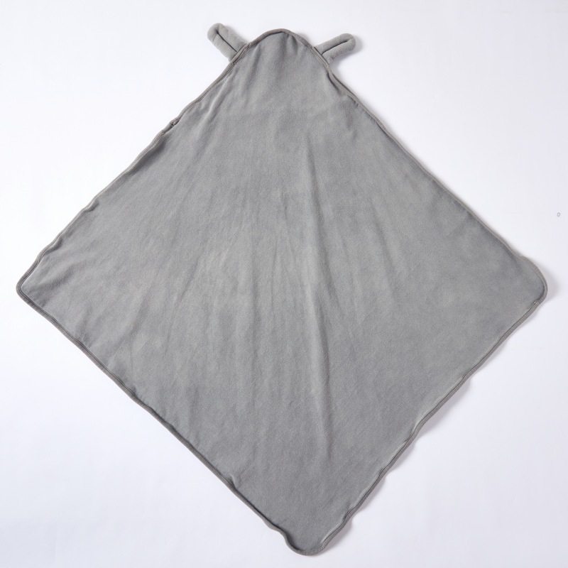 Organic Cotton Hooded Baby Blanket Plant-Dyed Newborn Swaddle Wrap Custom OEM ODM Soft Baby Receiving Blanket Manufacturer